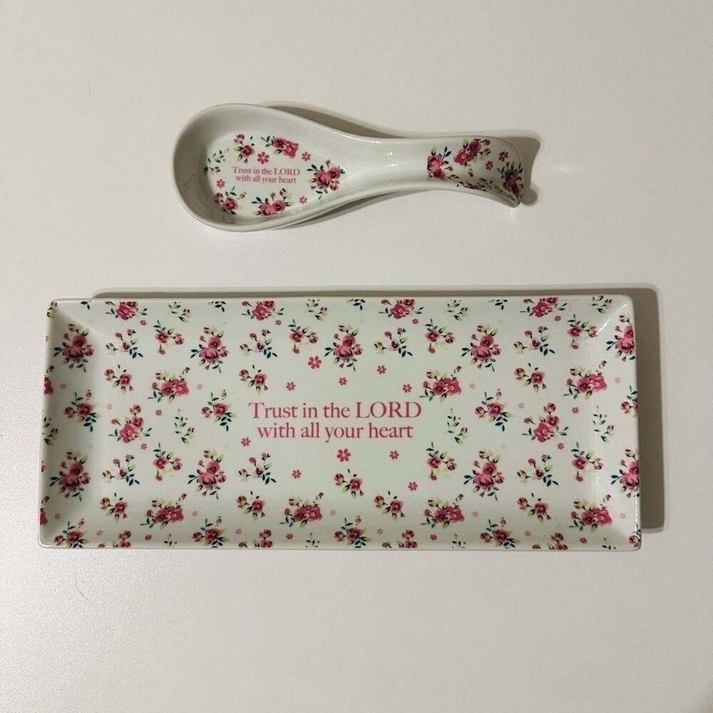 Devotions Collection by Home Essentials  Spoon Rest and tray